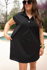 everyday little black tunic dress