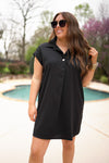 everyday little black tunic dress