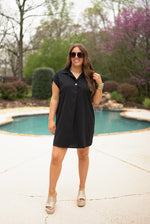 everyday little black tunic dress