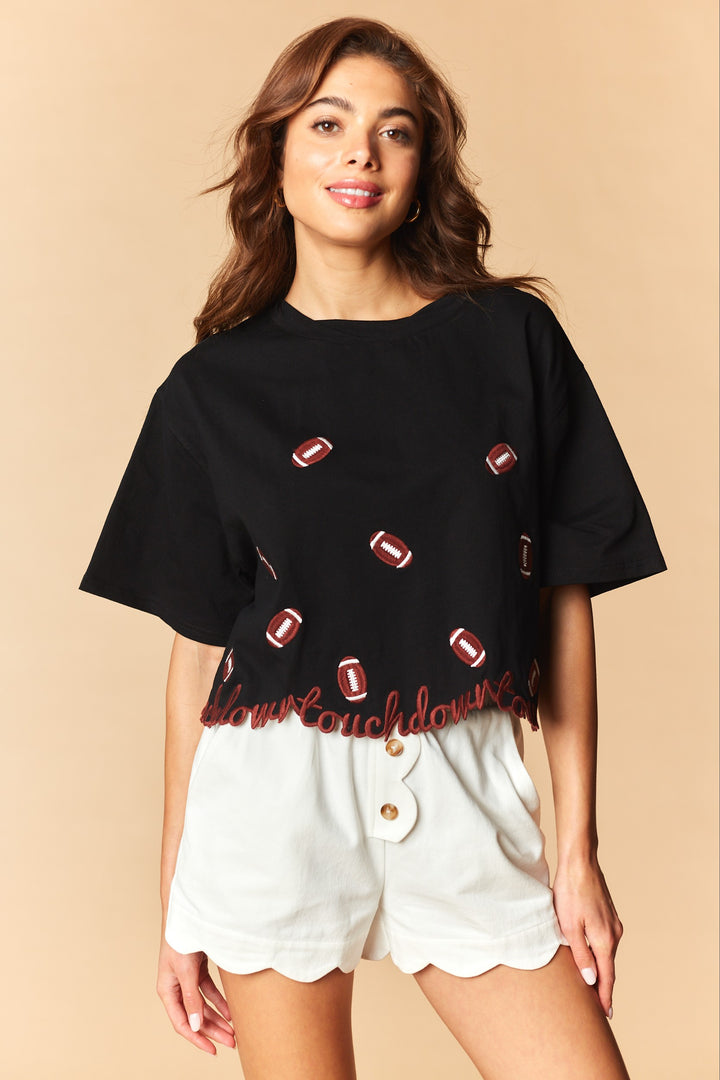 touchdown football tee