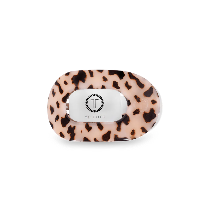 teleties flat round hair clip