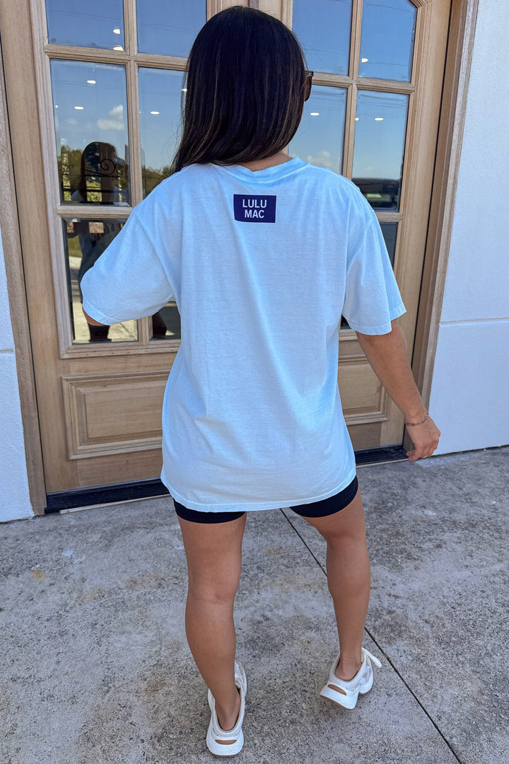 light blue with navy bandana chambray print lulu mac graphic comfort colors cotton tee