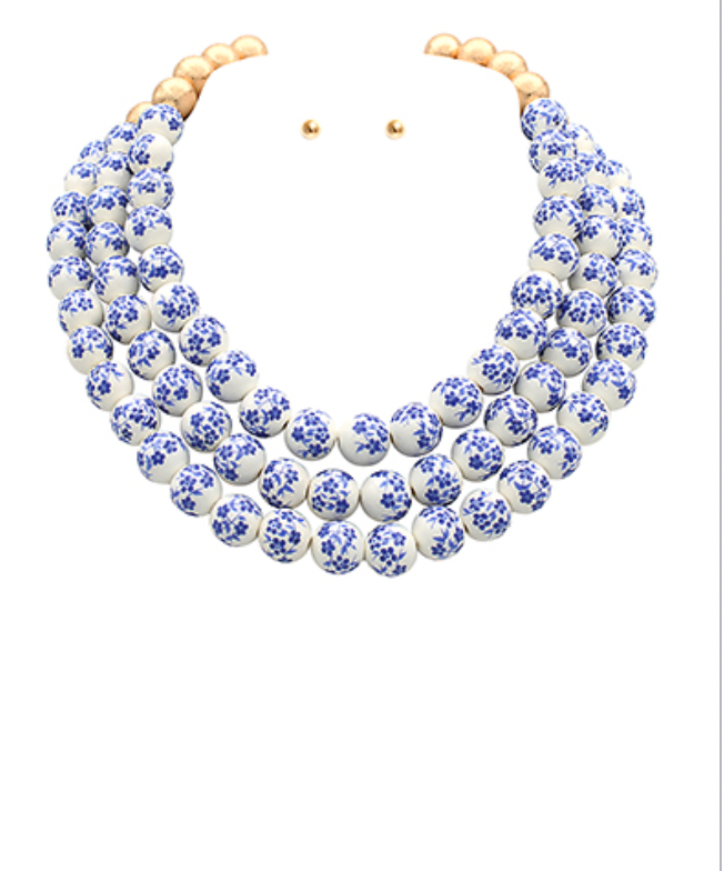 blue chinoiserie necklace 