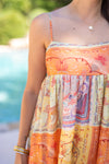 THML beachy boho summer midi dress