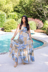 boho patchwork paisley maxi dress