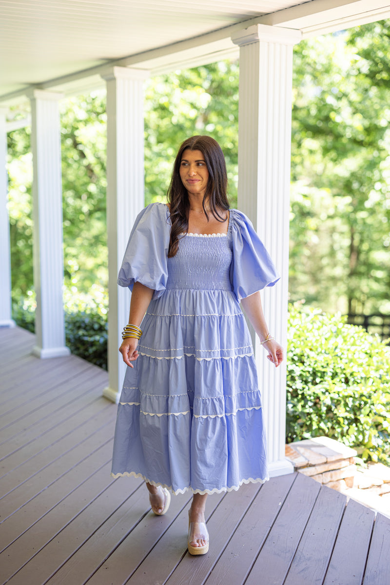 baby boy baby shower midi dress