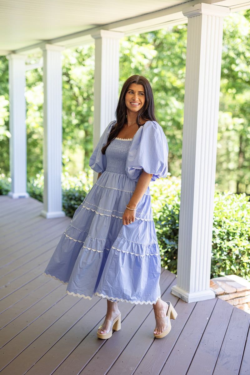 baby boy baby shower midi dress