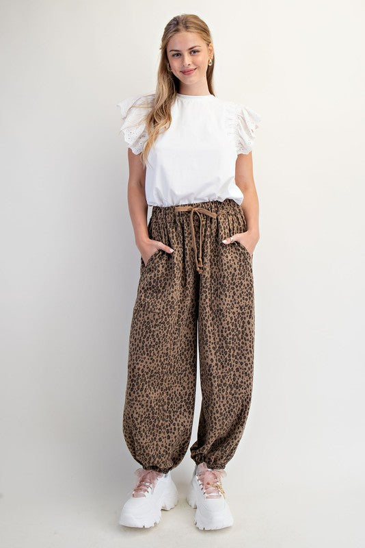 Animal Print Perfection Brown Joggers