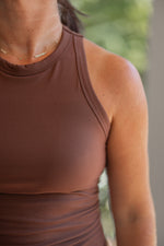 Racerback Java Brown Tank Top