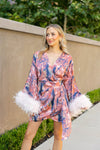 buddy love anisa feather wrap dress mars