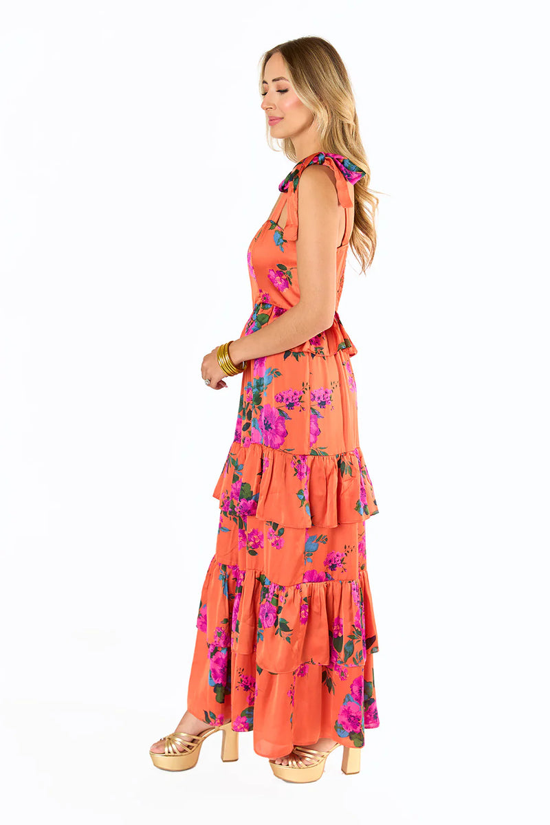 buddy love tuscan rose edie maxi dress