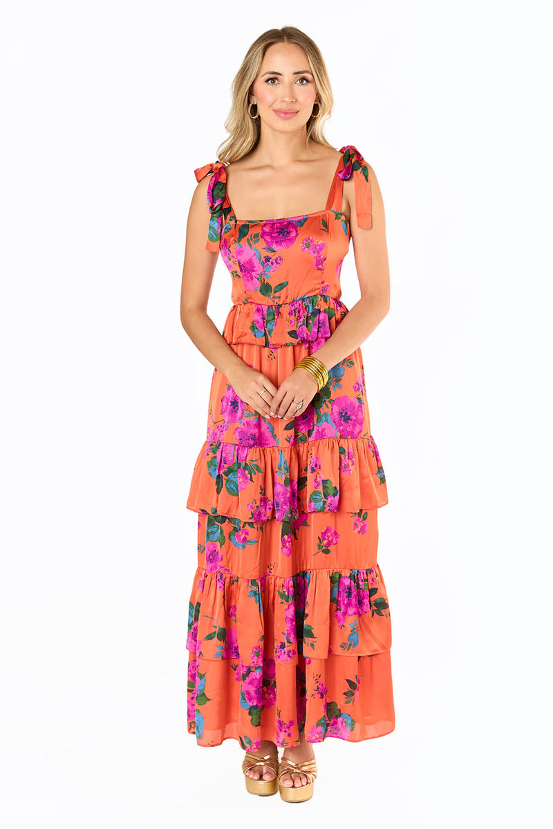 buddy love tuscan rose edie maxi dress