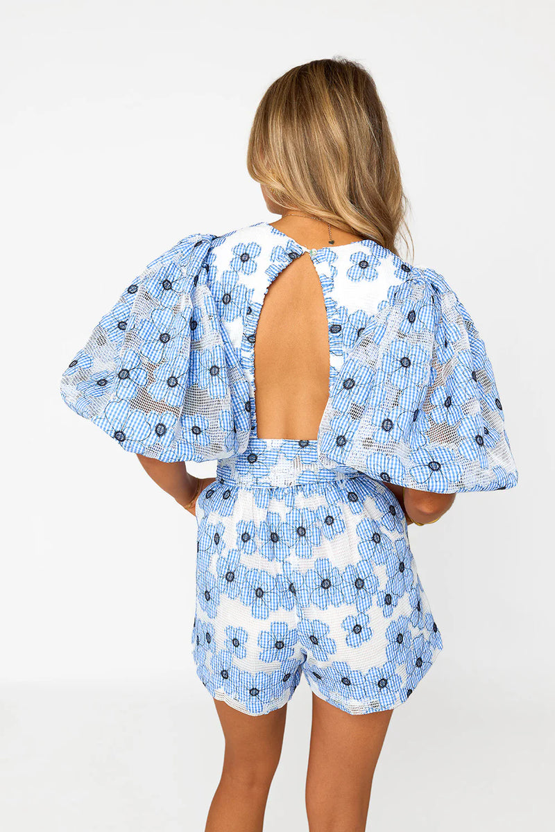 buddy love julia blue lagoon floral romper