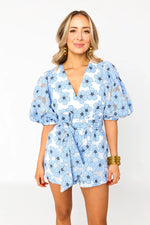 buddy love julia blue lagoon floral romper