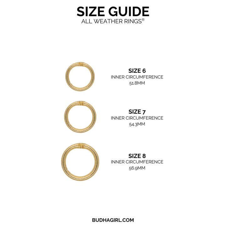Budhagirl aura gold dainty set of rings