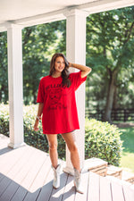 red uga gameday graphic tee