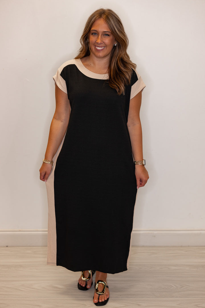 Autumn Midi Black Dress