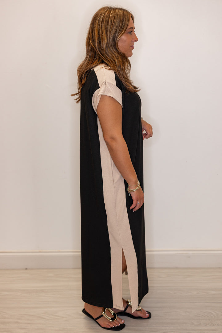 Autumn Midi Black Dress