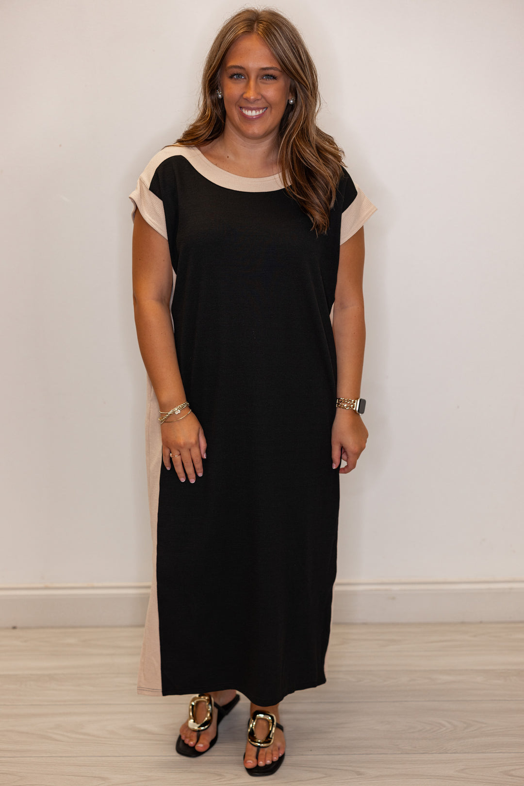 Autumn Midi Black Dress