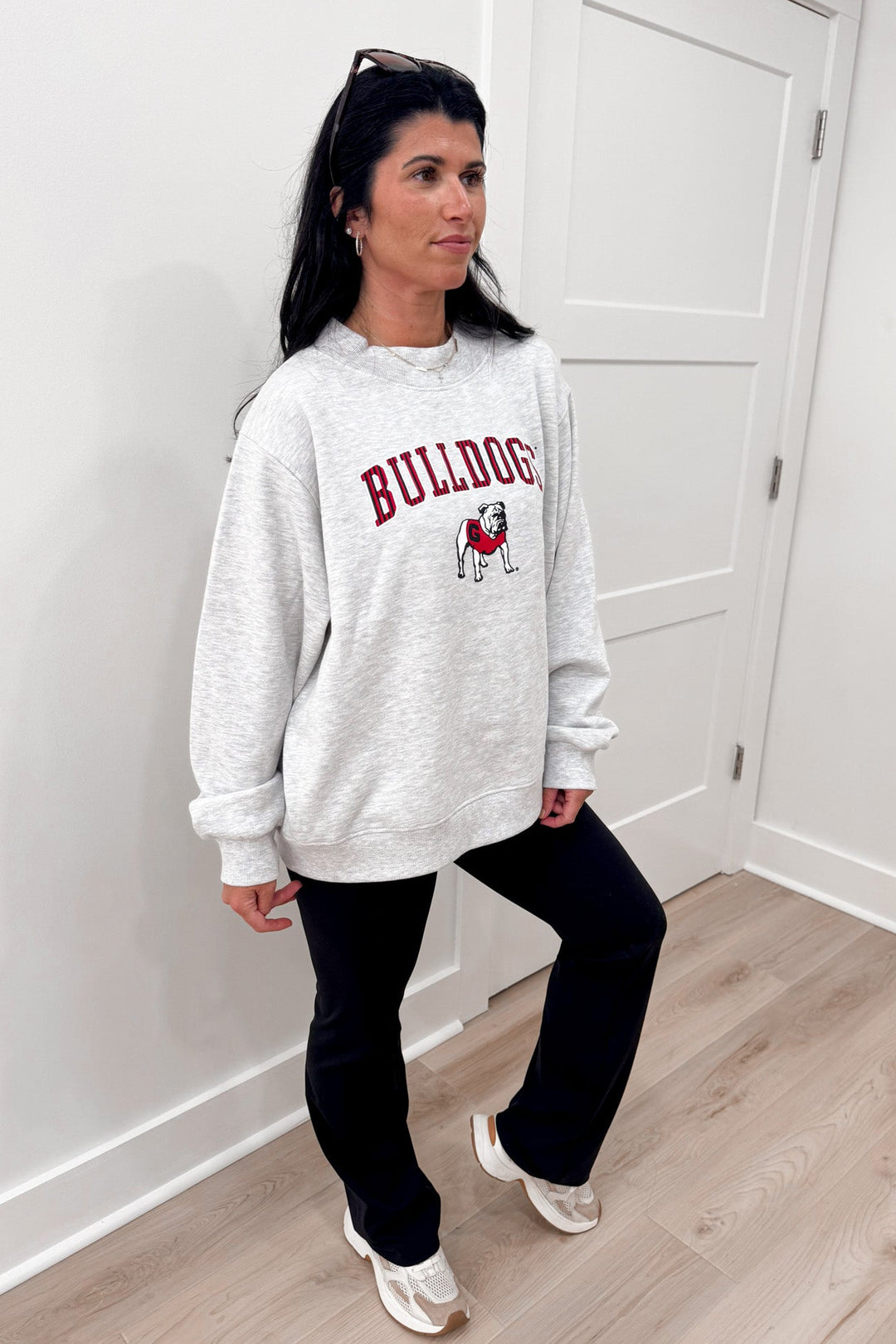 charlie southern bulldogs mock neck oversized sweatshirt