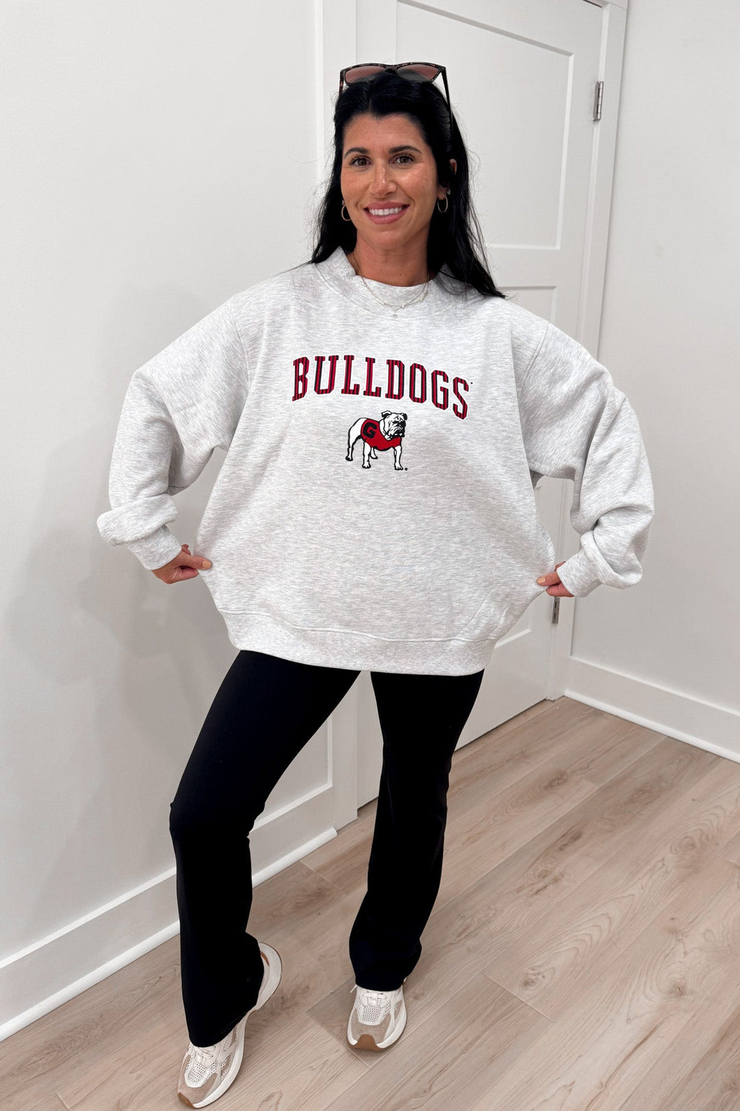 charlie southern uga bulldogs mock neck sweatshirt