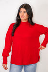 classic timeless style red sweater