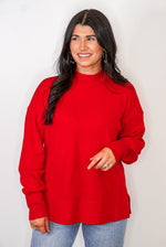 classic timeless style red sweater