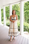 classy european summer linen maxi dress