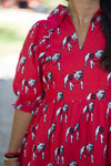 uga bulldog printed gameday dress