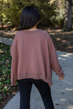 Dreamy Chocolate Oversized Sweatshirt