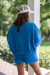 comfy cute royal blue sweatshirt 