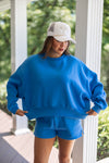 comfy cute royal blue sweatshirt 