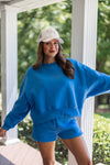 comfy cute royal blue sweatshirt 