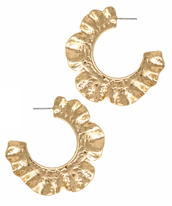 WORN GOLD hoop earrings