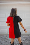 red black football helmet gameday dress