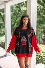 sequin uga uniform sweatshirt