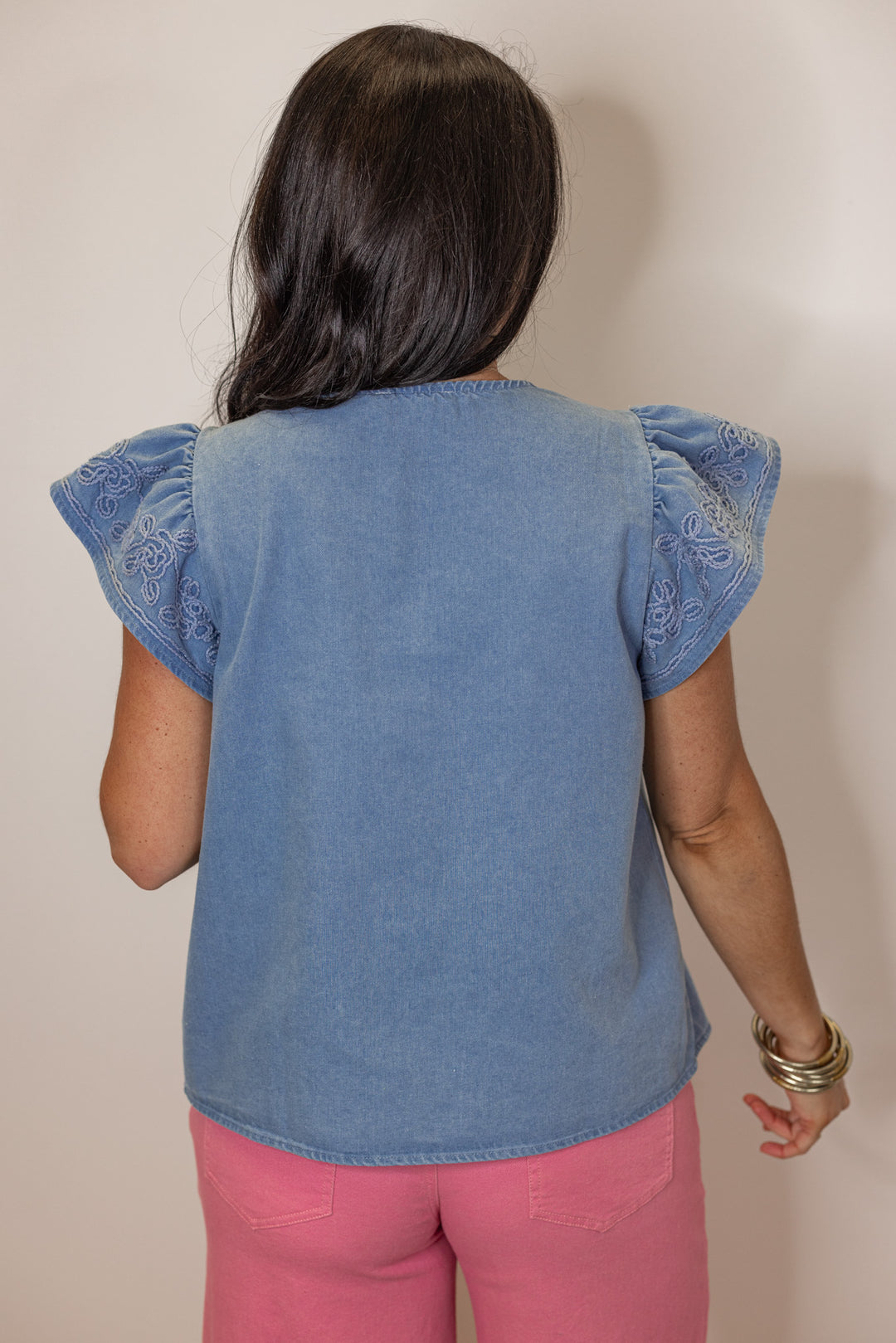 Flutter By Denim Top