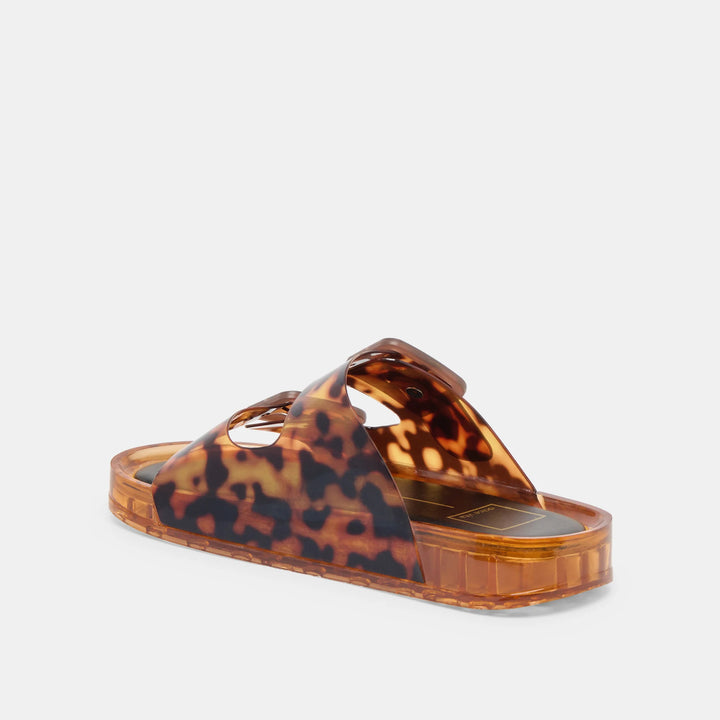 dolce vita julio slide sandals tortoise comfy