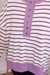 Modern Lilac Striped Pullover