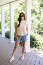 Closet staple ivory tops