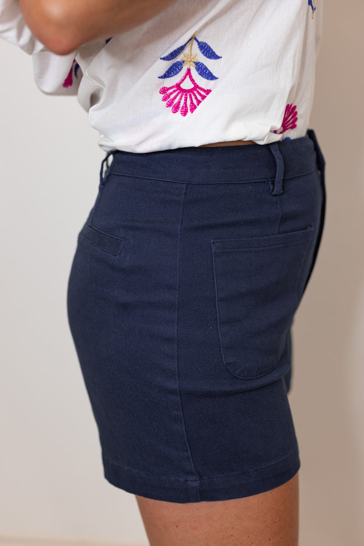 Tranquil Favorite Navy Twill Shorts