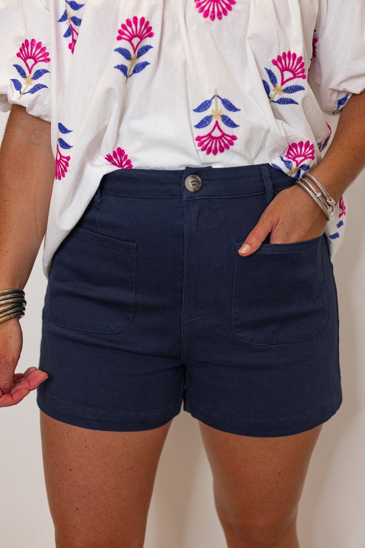 Tranquil Favorite Navy Twill Shorts