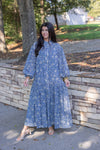 karlie blue paisley maxi dress