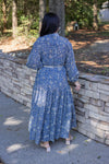 karlie blue paisley maxi dress