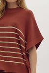 Everyday Chic Rust Striped Top