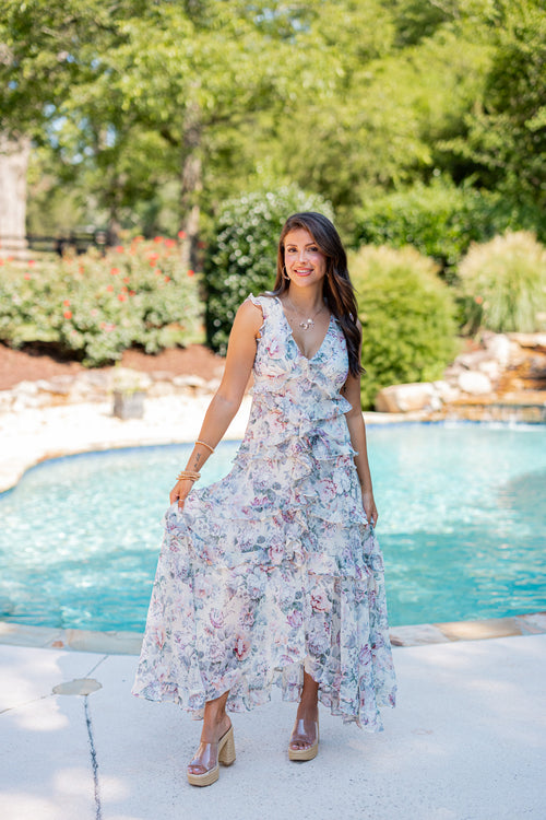 fall wedding guest maxi dress