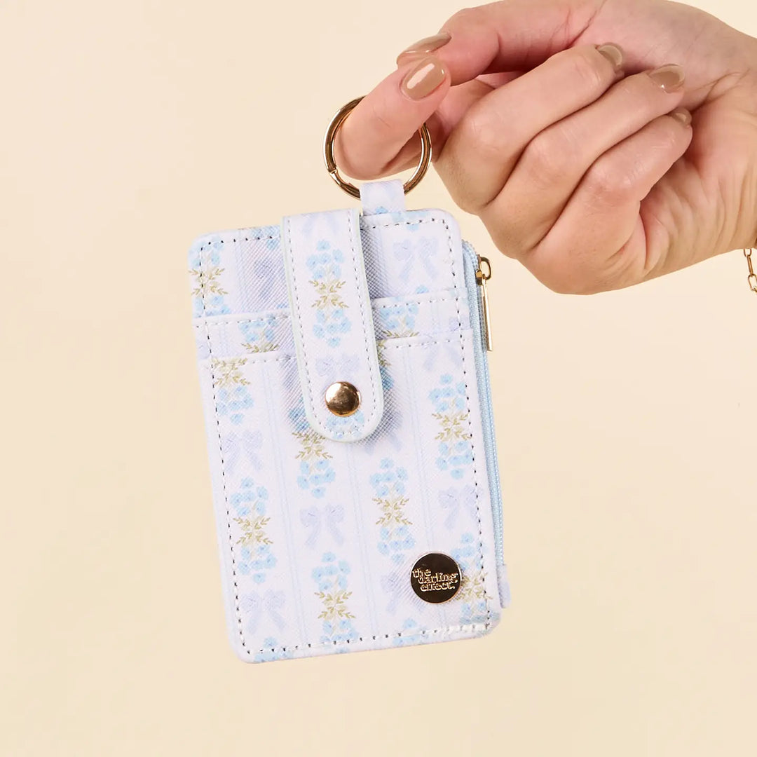 floral fancy keychain wallet