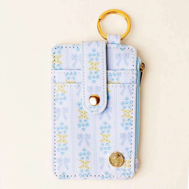 floral fancy keychain wallet