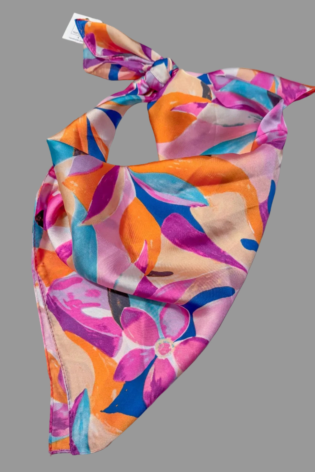 floral bandana scarf necklace