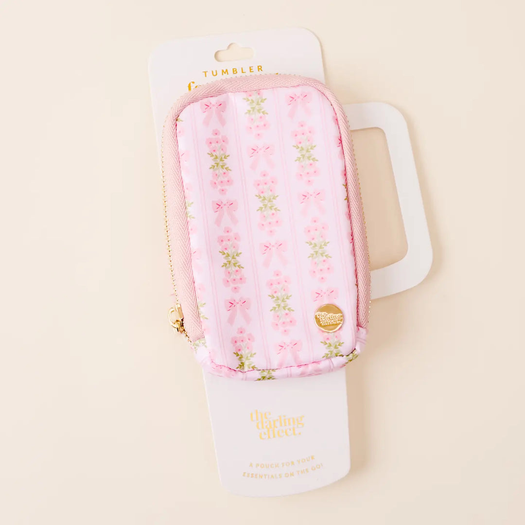 love fancy floral tumbler fanny pack